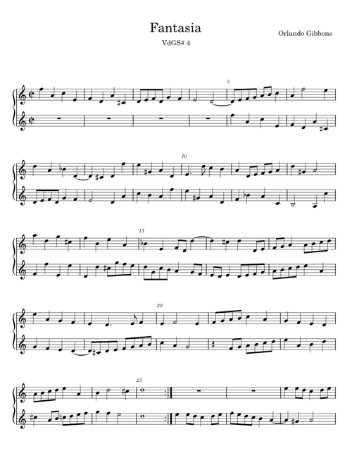 Fantasia - Orlando Gibbons