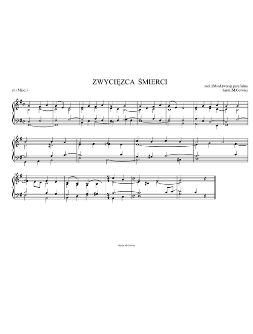 ZWYCIĘZCA ŚMIERCI i 13 innych pieśni na Wielkanoc ( Death's Vanquisher and another 13 polish church hymns for Easter)
