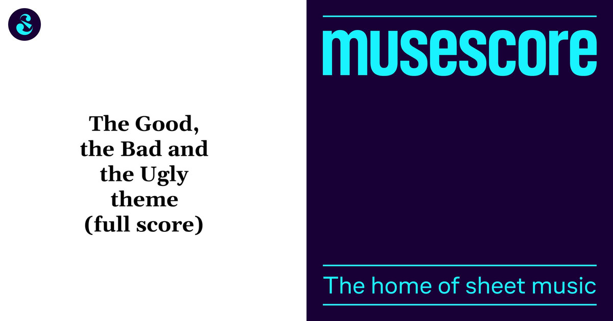 The good, the Bad and the Ugly – Ennio Morricone (full score) Sheet ...