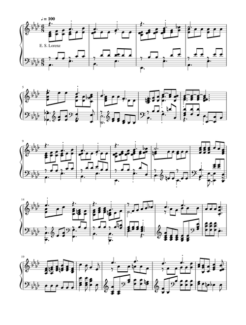 Borne on the winds of heaven - E. S. Lorenz