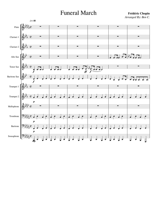 Piano Sonata No 2, op 35, No.1 (Funeral March) – Frédéric Chopin