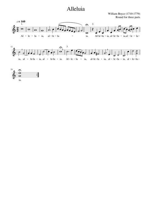 William Boyce - Alleluia