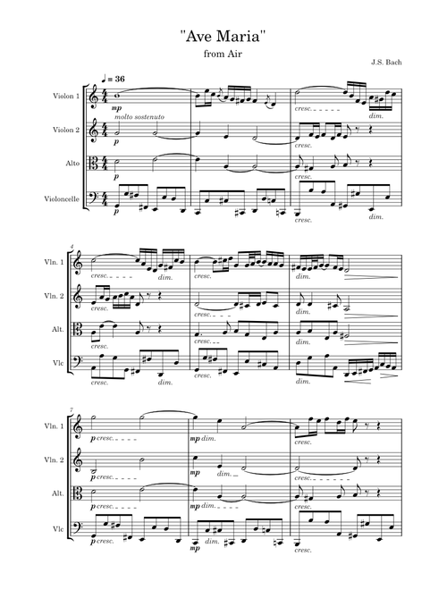 Ave maria – Johann Sebastian Bach
