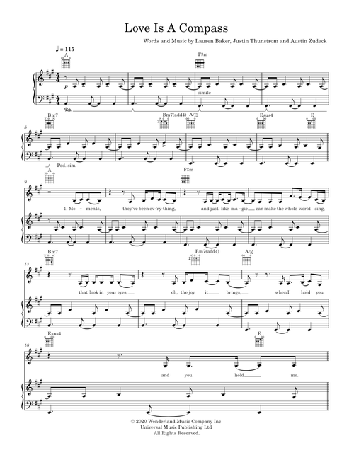 Love Is A Compass - Griff (Piano-Voice-Guitar)