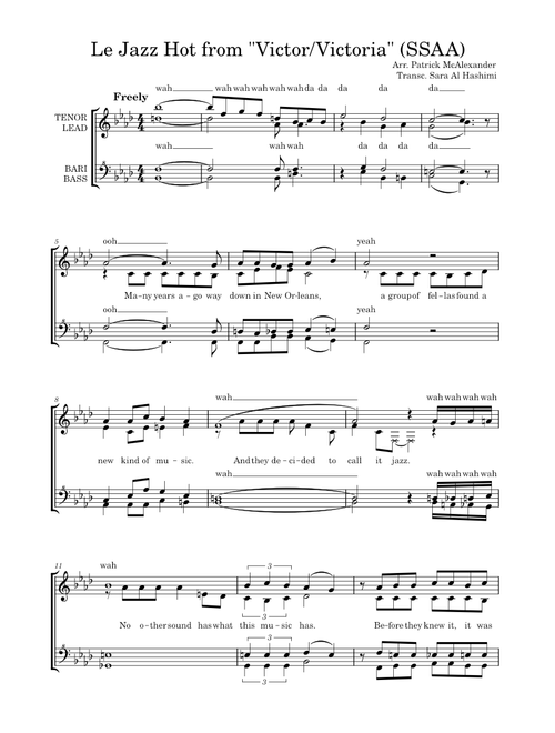 Le Jazz Hot from “Victor/Victoria”
