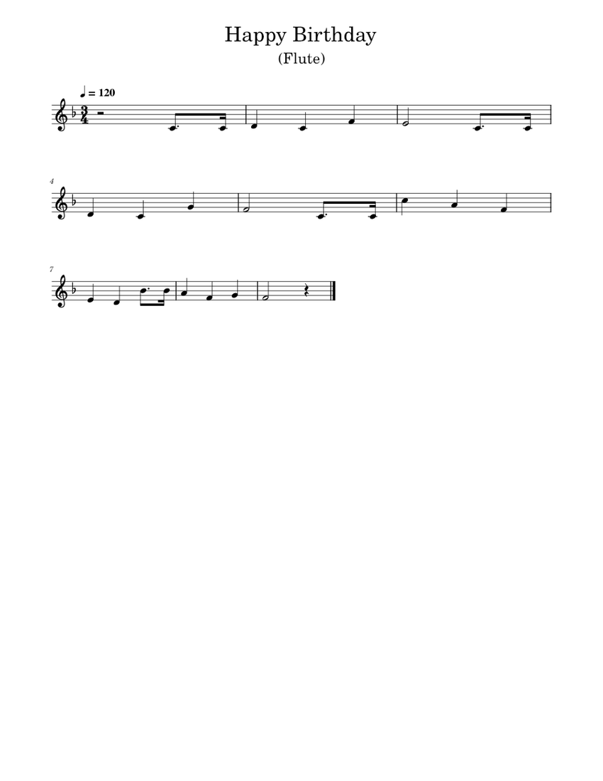 Happy Birthday Flute Sheet Music For Flute Solo MuseScore happy-birthday-flute-sheet-music-for-flute-solo-musescore