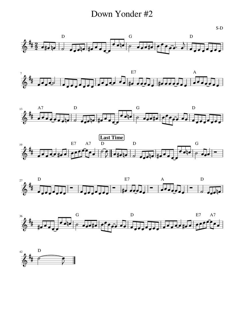 Down Yonder 2 Sheet music for Piano (Solo)