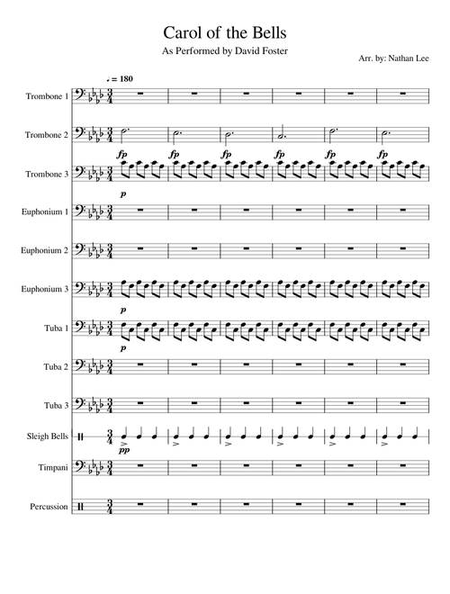 Carol of the Bells | Low Brass Ensemble