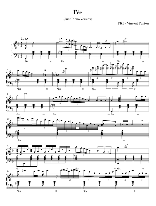 Fée (Just Piano Version) - FKJ