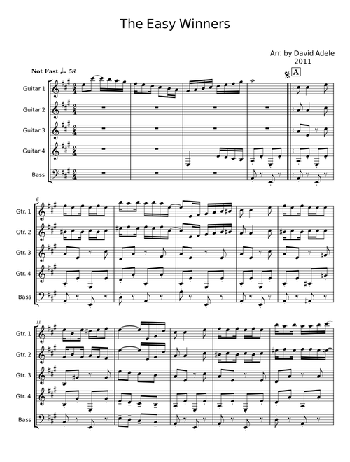 The easy winners - Scott Joplin