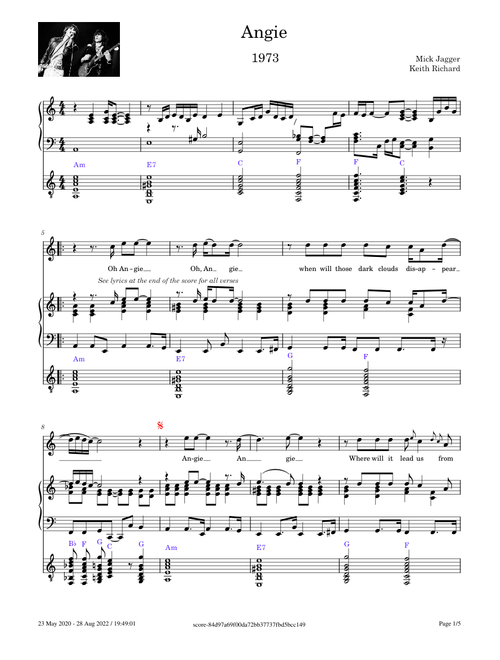 Angie – The Rolling Stones