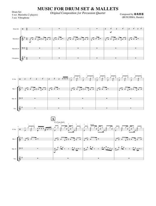 Music for Drum Set & Mallets