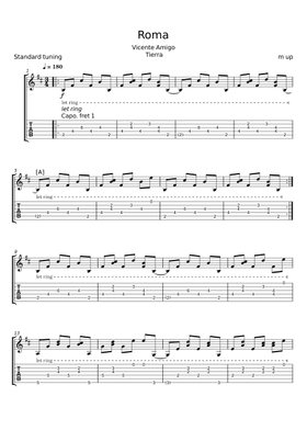 Free Vicente Amigo sheet music | Download PDF or print on
