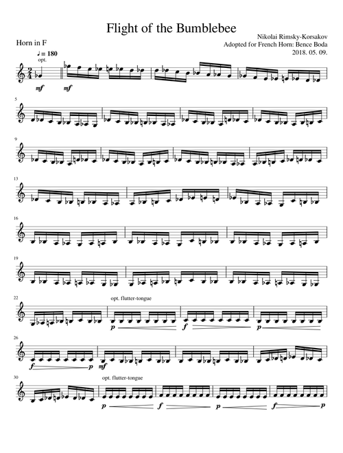 Flight of the Bumblebee - French Horn
