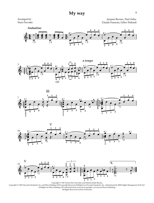 My Way (Arr. TTP) - Frank Sinatra (Solo Guitar)