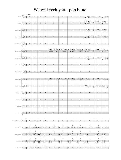 We will rock you - Pep Band