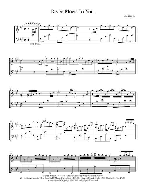 River Flows In You - Yiruma (Piano Solo)