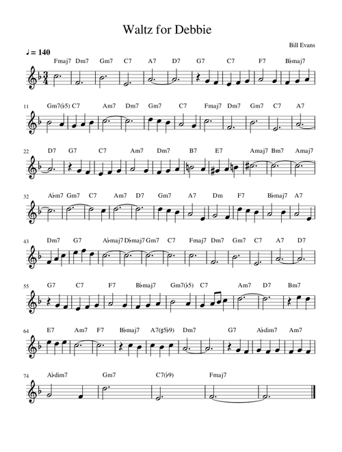 Waltz for Debbie (Bill Evans)