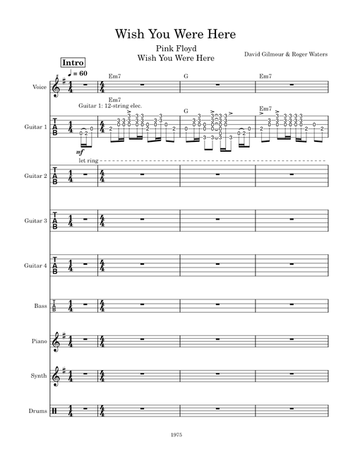 Wish you were here – Pink Floyd