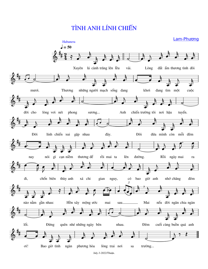 t-nh-anh-l-nh-chi-n-sheet-music-for-piano-solo-easy-musescore