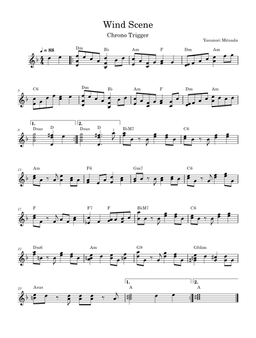 Chrono Trigger - Wind Scene – Yasunori Mitsuda