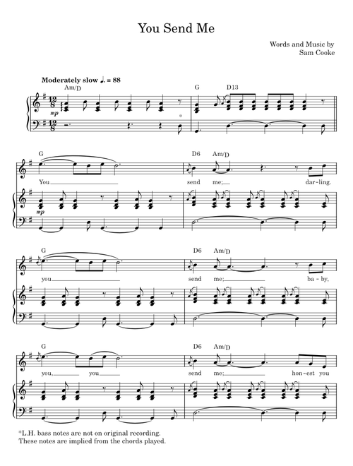 You send me - Sam Cooke