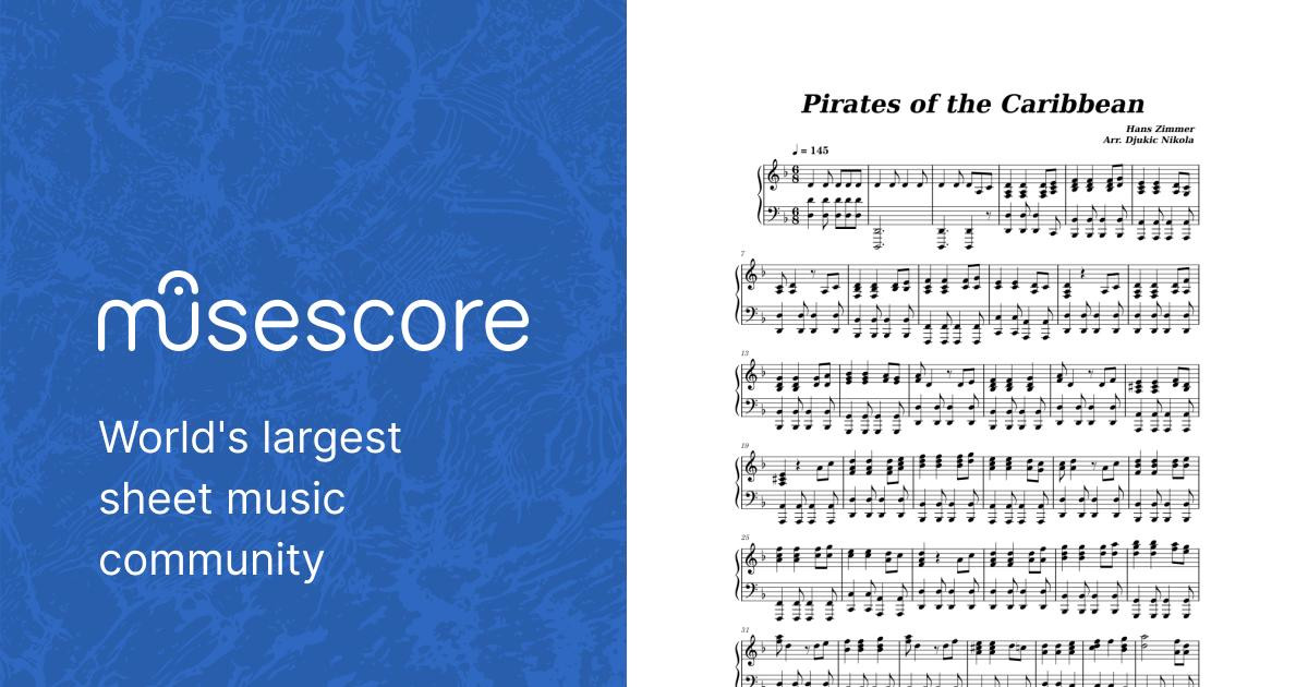 【吹奏楽譜】PIRATES OF THE CARIBBEAN Pirates of the Caribbean theme Sheet Music and Tab with