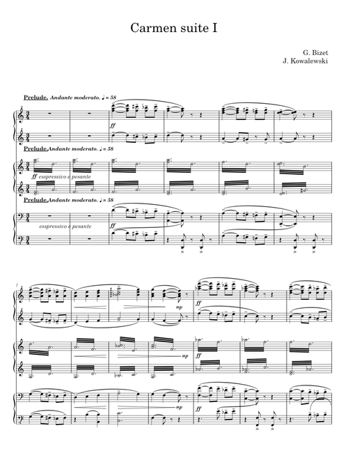 Carmen suite I - G. Bizet