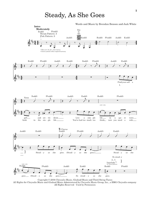 Steady, As She Goes - The Raconteurs (Easy Guitar)