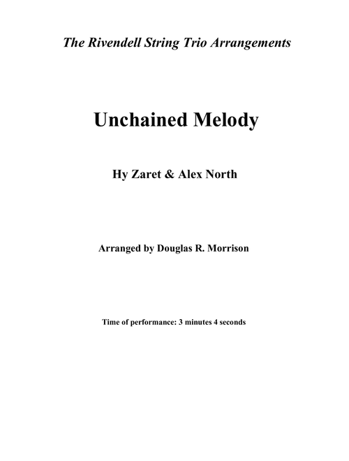 Unchained Melody (Arr. Hy Zaret & Alex North) - Barry Manilow (String Ensemble)