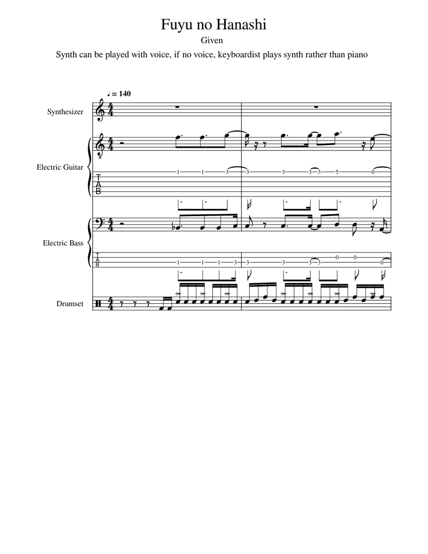 Дарованный ноты. Given piano. Given аниме на пианино. Given piano. Given на пианино.