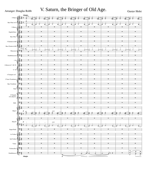 The Planets Suite. Mvt V. Saturn, the Bringer of Old Age.