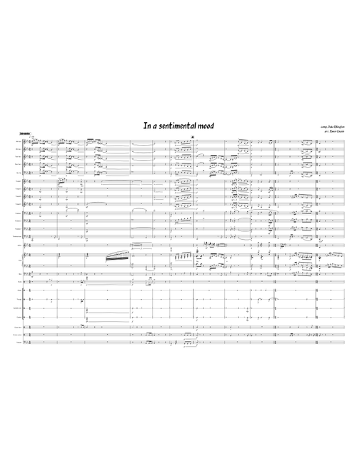 In a sentimental mood – Duke Ellington In a sentimental mood - Big Band