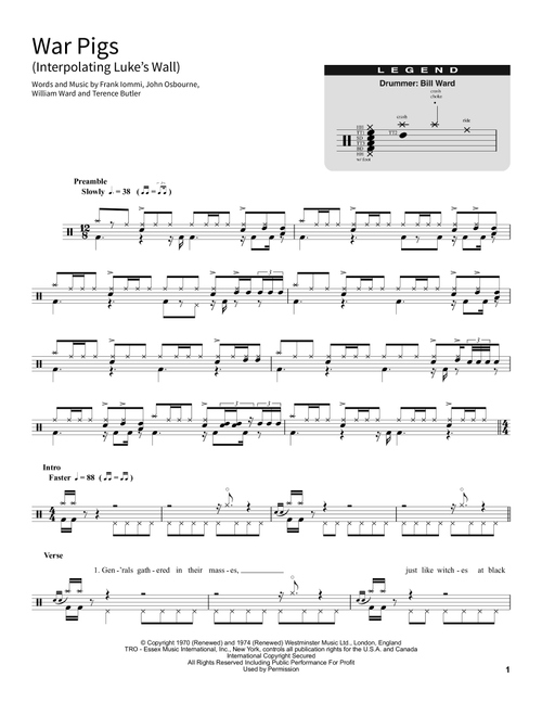 War Pigs (Interpolating Luke's Wall) - Black Sabbath (School of Rock - Drums)