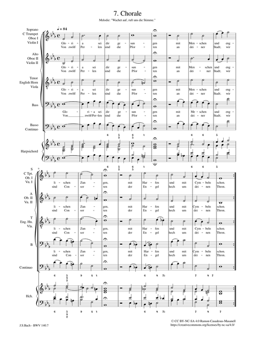 Wachet auf, ruft uns die Stimme, BWV 140 – Johann Sebastian Bach Wachet auf, ruft uns die Stimme, BWV 140 / Mvt. 7 – Johann Sebastian Bach BWV 140.7