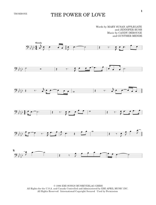 The Power Of Love - Air Supply, Celine Dion, Laura Brannigan (Trombone Solo)