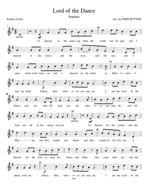 Lord of the dance - Misc Praise Songs