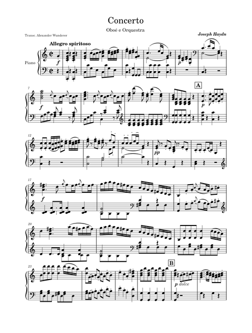 Concerto Oboe in C major
