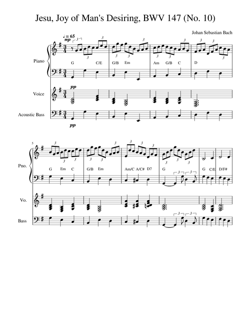 Jesu, Joy of Man's Desiring, BWV 147 (No. 10)
