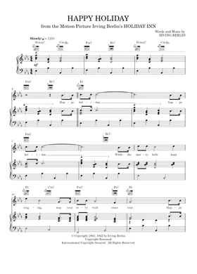 Free Happy Holiday by Andy Williams sheet music | Download PDF or print on  Musescore.com