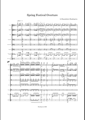 Spring Festival Overture | 春节序曲 - 李焕之 | Piano Cover Sheet