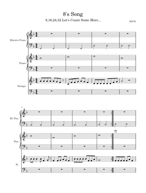 8's song(8,16,24,32 Let"s Count Some More 40,48,56 64,72 Now we're Getting through 80,88,and 96) – InfiniteMusicWorld