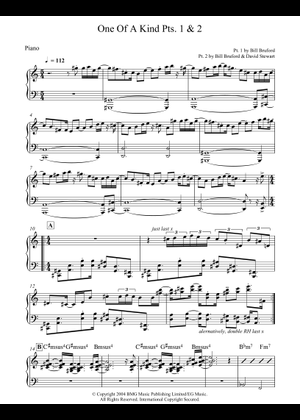 Play Official version of One Of A Kind Pts. 1 & 2 Sheet Music by