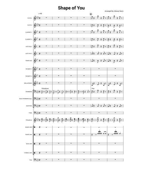 Shape of You- Marching Band