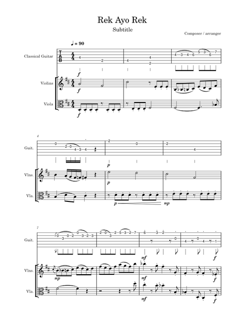 Folk song – Misc tunes