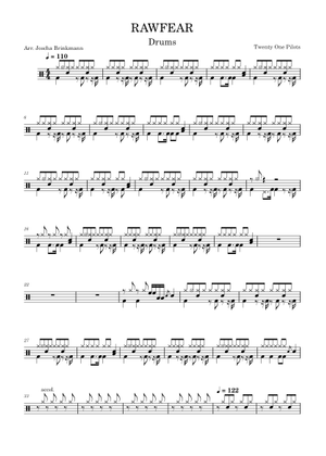 Play Official version of RAWFEAR Sheet Music by Twenty One Pilots for ...