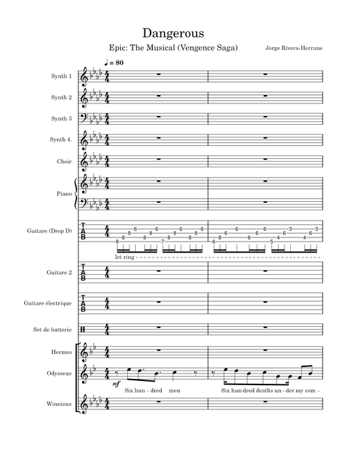 Dangerous – Jorge Rivera-Herrans (EPIC : The Musical)