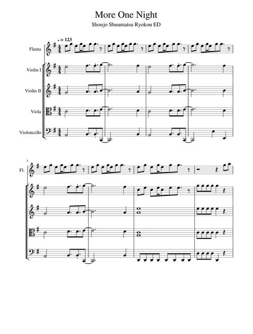 More One Night - Shoujo Shuumatsu Ryokou ED
