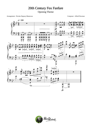 20th Century Fox Fanfare Sheet Music for Piano (Solo) | MuseScore.com
