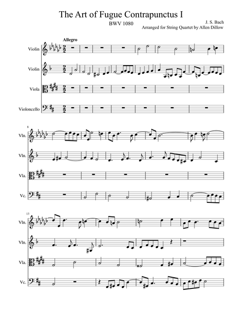 The_Art_of_Fugue_Contrapunctus_1_String_Quartet_